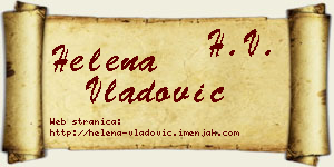 Helena Vladović vizit kartica